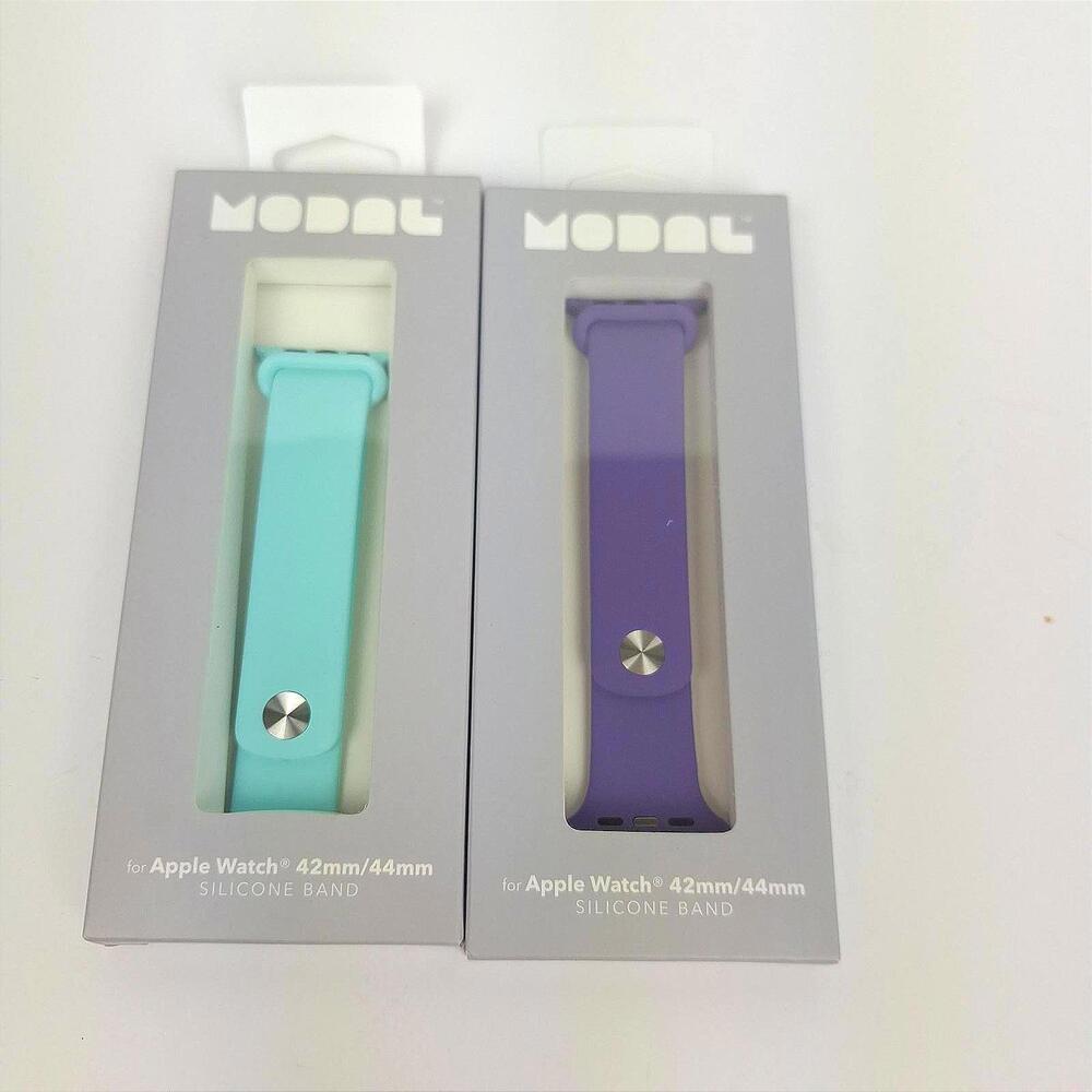 Modal Silicone‎ Band for Apple Watch  42, 44 mm Teal/Purple